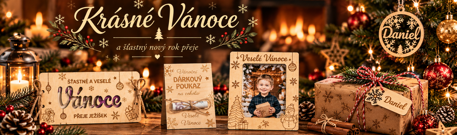 Banner na Vánoční zboží a dárečky